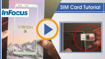 How to insert Sim card in Infocus Vision 3 Tutorial