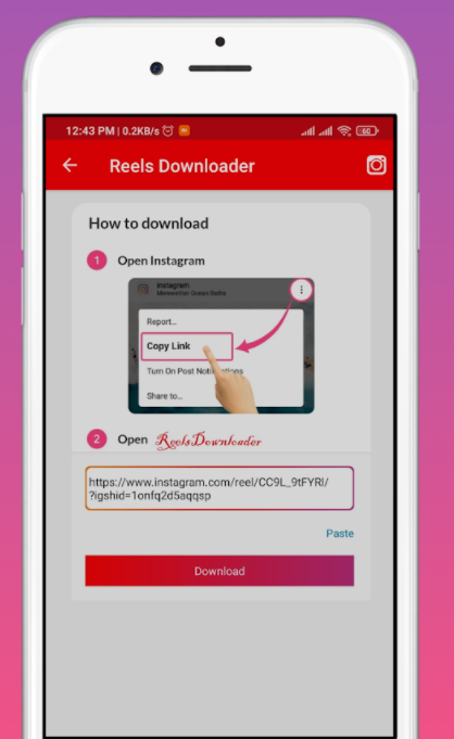 Android App to download Insta Reels - 