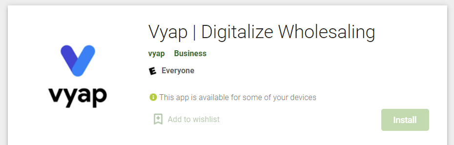 VYAP - Best App for Wholesalers - Order Taking, Billing, Reports