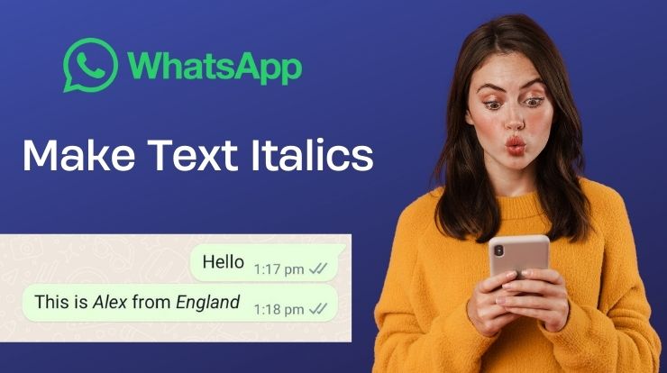 making text italic in WhatsApp