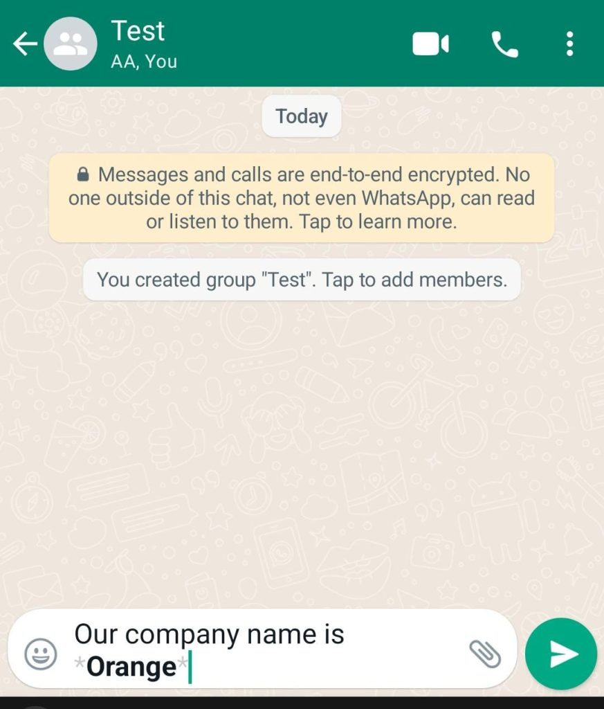 whatsapp bold text
